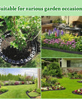 40 Ft Black Garden Edging Kit With 2 Inch Tall Border, 8 Inch Spiral Anchoring Spikes, And Garden Pruning Scissors For Lawn Edging setup