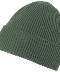 Merino Wool Beanie For Men And Women, Ultra Warm And Breathable Winter Knit Hat In Jungle Green, One Size Fits Most