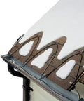 Electric Roof Heating Cable Kit RC120 120V 600W 120 Ft Black for Ice Dam Prevention installed on roof edge and gutter