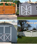 13 Inch Heavy Duty Gate Hinges Solid Carbon Steel 900 Lbs Capacity And 180 Degree Open Weldable Or Bolt On Hinges for garden and shed gates.