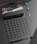 Green Bore Sight Laser Kit With 64 Adapters For Zero Point One Seven To Twelve Gauge Calibers in black case with components
