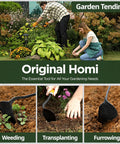 Pro Grade Hand Hoe Garden Tool For Weeding Digging And Planting With Forged Steel Blade And Chestnut And Acacia Wood Handle