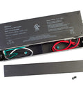Back view of 24V 192W LED Power Supply Driver Non Dimmable Multi Channel Output 96W Per Channel Waterproof, showing wiring and UL label