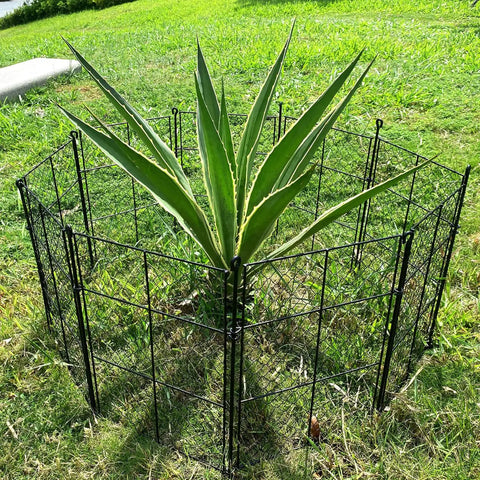 4 Pack Plant Protectors From Animals, DIY Garden Cages with 1 Inch Mesh for Vegetables, Shrubs and New Plants, installed