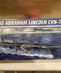 Box of USS Abraham Lincoln CVN-72 Aircraft Carrier 1 To 700 Scale Model Kit with full hull detail and decals