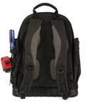 Back view of Heavy Duty Tool Backpack With Waterproof Base For Easy Tool Organization On The Go Veil Camo Tac Grey Durable Gear Hauler