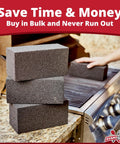 Bulk 4 Pack Heavy Duty Grill Cleaning Brick Pumice Stone For Flat Top Grills And Griddles Chemical Free Scrub Tool That Cleans And Sanitizes Restaurant Surfaces Without Harsh Chemicals Or Abrasives