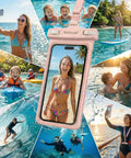 3D Waterproof Phone Pouch With Lanyard, Ultra Clear TPU Case For iPhone 17 16 15 14 13 12 Pro Max XS And Samsung Galaxy