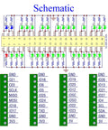 Schematic of Raspberry Pi GPIO Status LED and Terminal Block Breakout Board HAT for A Plus 3A Plus B Plus 2B 3B 3B Plus and 4B