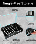 BallistiX Hangr 3.7D Tackle Tray Waterproof Angled Divider System Anti Corrosion Single Latch open lid design