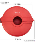 Gate Valve Lockout Kit For 10 To 13 Inch Valve Handles Red Lockout Tagout OSHA Compliant Gas And Propane Tank Lock