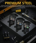 Beast Mode Pro Grade 35 Piece Long Arm Ball End Hex Key Set with 3 Pack Metric SAE and Star Torx Bits in foam case