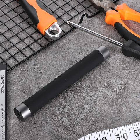 Top Shelf Aluminum Camera Extension Rod Mount One Quarter Inch Thread For Dash Cams And Action Cameras on a workspace with tools.