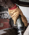 Handy Andy Gloves Bulk Pack 12 Pairs Extra Large 412XL Cotton Polyester Work Gloves used in machinery repair.