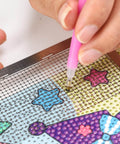 Close-up of Diamond Painting Ruler With 1020 Blank Grids And Diamond Mesh Alignment Tool For 5D Diamond Art DIY Craft Accessories