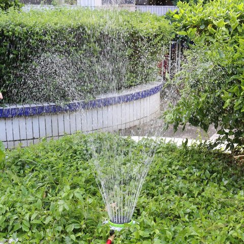 8 Pattern Turret Sprinkler With Metal Base No Fuss Stationary Sprinkler For Lawn Yard Garden Or Odd Shaped Areas Covers Up To 1225 Square Feet Easy Setup Great For Saving Water And Time spraying