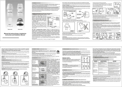 Fast Heat Instant Water Heater For Shower And Faucet 5400W 110V Electric Bath Heater installation manual image