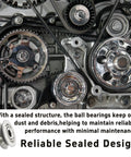 20 Pack Rock Solid V Groove Ball Bearing Pulleys Deliver Slick Linear Motion On Any Rig Heavy Duty Carbon Steel Guide Rollers featured in engine layout.