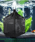 Heavy Duty Pond Pump Filter Bag For Outdoor Koi Ponds in water with plants, ultra-fine honeycomb mesh, 5.2in size