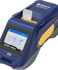 Close-up of Badass Rugged Industrial Mobile Label Printer With Slick Bluetooth Setup for Grab And Go Wire Cable Tagging.