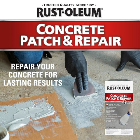 Applying Concrete Patch And Repair Two Part Epoxy For Indoor And Outdoor Use 24 Oz Gray Pro Grade to concrete surface