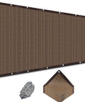 Mocha Shade Cloth With Grommets And Ropes For Outdoor Patio Pergola 80 Percent UV Blocking Sun Shade 10 By 20 Feet Mesh Cover
