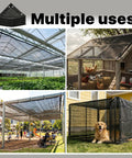 Images of 30 Percent Shade Cloth For Greenhouses And Gardens 8 Foot By 12 Foot Heavy Duty HDPE Tarp With Grommets in different applications