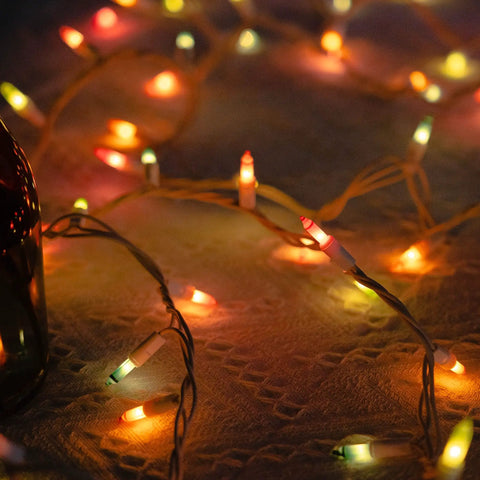 Pastel Easter String Lights, 20Ft Connectable Mini Incandescent Lights, 100 Bulbs, Waterproof for Indoor Outdoor Use, Perfect Patio Garden Decor, Party Vibe for Home Yards and Seasonal Cheer
