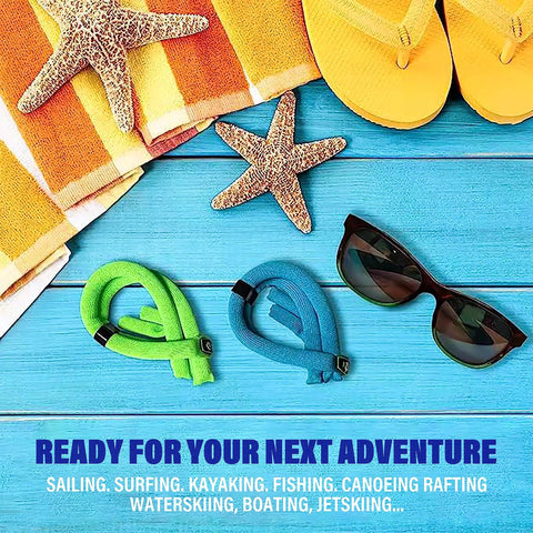 Floating Sunglass Strap With Adjustable Retainer Keeps Your Shades Afloat For Men And Women Neoprene Float Durable Black Glasses Strap For Beach Days Boating Fishing And Water Sports