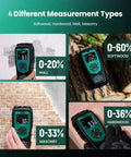 Pinless Moisture Meter For Walls And Wood With Color LED Alarm For Home DIY on wall, masonry, softwood and hardwood