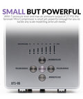 Close-up of the Serenair mini compressor with pressure levels for Ambition Series GTS-06 Airbrush Kit With Compact Air Compressor.