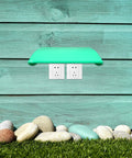 Heavy Duty Tough As Nails No Sweat Weatherproof Ev Charger Station Protective Roof Abs Rain Drip Guard Green outdoor view
