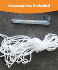 Accessories for Dope Pop Up Gazebo Tent 11x11 Outdoor Canopy With Double Vent Roof, including stakes and rope for setup