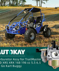 Carburetor Assembly 13624001 For TrailMaster MID XRS XRX Go Kart And Buggy 168cc 196cc 5.5 6.5 HP Motors with image of go-kart