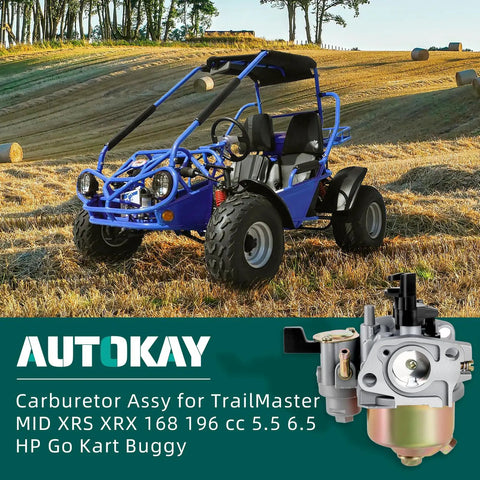 Carburetor Assembly 13624001 For TrailMaster MID XRS XRX Go Kart And Buggy 168cc 196cc 5.5 6.5 HP Motors with image of go-kart