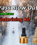 Brass Blow Out Plug For RVs, Boats, Campers And Travel Trailers, No Fuss Quick Connect Garden Hose Adapter For Winterization