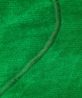 Close-up of Green Velvet Terry Sweatband For Hard Hats Snap On Liner Washable Keeps Sweat Dry Soft Absorbent 6 Pack Durable