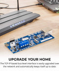 EVL 4EZR IP Security Interface Module for DSC and Honeywell Alarm Systems Alexa compatible on desk setup