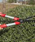 ComfortGel Hedge Shear With 9 Inch Blade For Precision Cutting Of Hedges Shrubs And Bushes, Ergonomic ComfortGrip handles in use