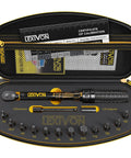 Bike Torque Wrench Set 1/4-Inch Drive, 15-Piece Kit With 72-Tooth Dual-Direction Click in open case, showing Hex and Torx bits.