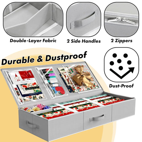The Ultimate Wrapping Paper Storage Cart Holds A Killer 40 Rolls With Hella Roomy Side Pockets For Ribbons And Gift Bags Gonna Keep Your Holiday Wrapping Super Neat