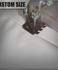 Close-up of sewing machine stitching fabric for 14 By 14 Foot Grey Waterproof Sun Shade Sail UPF50 Plus Canopy Awning Shelter For Outdoor Patio Backyard Garden Carport Water Resistant UV Block 95 Percent Custom Size Available