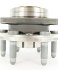 Beefed-Up Front Wheel Hub Bearing Assembly BR930778 for Cadillac 2010 to 2016, showing bolts and sealed design, front view.