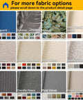 Fabric options for Custom Bench Cushions For Indoor And Outdoor Use, Tufted Non Slip Cushions For Piano Benches, Bay Windows And Porch Swings, Fully Customizable Size Fabric Color And Piping With Gel Infused Foam.