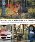 Half Mile Wireless Driveway Alarm System With Outdoor Motion Sensor installed for hunting, driveway, backyard, and mailbox monitoring.