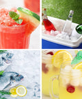 Portable Countertop Ice Maker With Self Cleaning Produces 26 Lbs A Day Ice Ready In 6 To 8 Minutes Includes Ice Scoop And Basket Compact Desktop Unit For Home Office Or Parties making ice for drinks and coolers