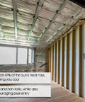 Top Shelf Radiant Barrier Foil Roll With Heavy Duty Reflective Insulation That Kicks Serious Attic Heat And Keeps The Place Chill While Slashing Power Bills At 250 By 4 Feet installed in an attic space.