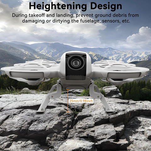 Foldable Landing Gear Kit For DJI Neo Drone With Quick Release Legs Elevates 25mm No Fuss Install Easy Snap On Setup view