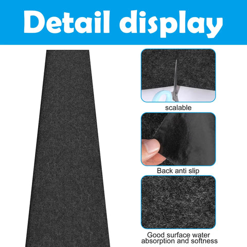 Absorb Water 10 Ft X 16 Inch Above Ground Pool Pathway Mat detailed features like scalable and anti-slip back.