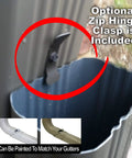 Flip Up Downspout Hinge Kit For Easy Yard Access No Detach Needed Perfect For Lawn Mowing Fits 2x3 And 3x4 Downspouts 5In 6In Gutters